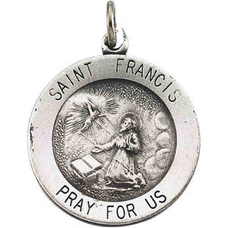 14K Yellow Gold Saint Francis Pendant