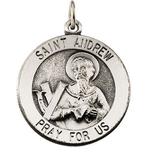 14K Yellow Gold Saint Andrew Pendant