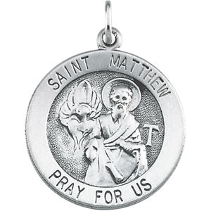 Sterling Silver St. Matthew Pendant with Chain
