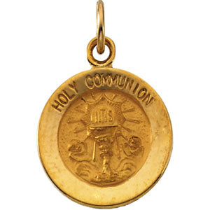 14K Yellow Gold Holy Communion Pendant