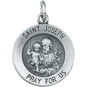 White Gold St. Joseph Pendant