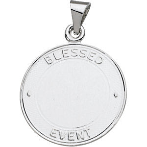 Sterling Silver 19 MM Blessed Event Medal