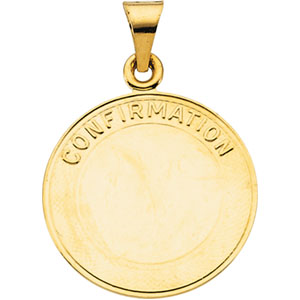 14K Yellow Gold Confirmation Pendant
