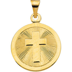 14K Yellow Gold Cross Pendant