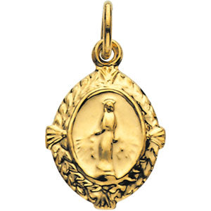 14K Yellow Gold Miraculous Medal