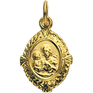 14K Yellow Gold St. Joseph Pendant