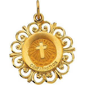 14K Yellow Gold Confirmation Pendant