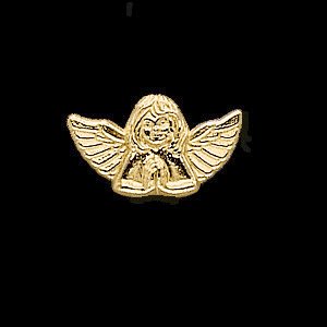 14K Gold Praying Angel Lapel Pin