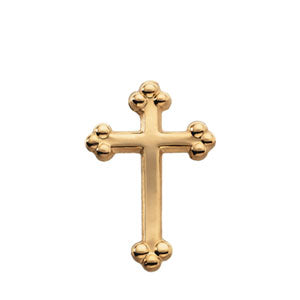 White Gold Cross Lapel Pin