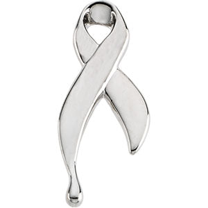 14K White Gold Ribbon Of Tears