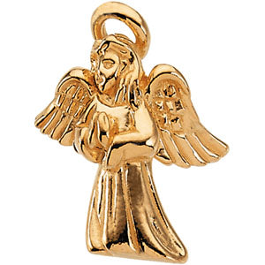 14K Gold Angel Lapel Pin