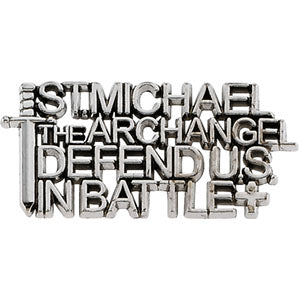 14K Gold St. Michael Lapel Pin