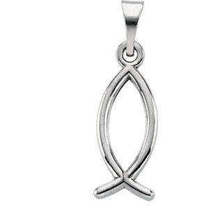 14K Yellow Gold Fish Pendant