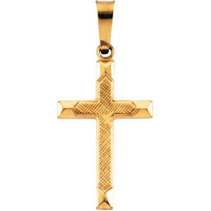 14K Gold Fancy Cross Pendant