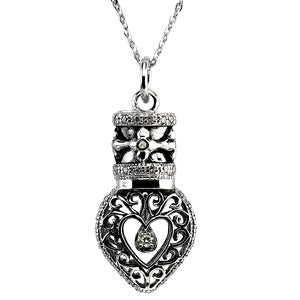 Sterling Silver Heartfelt Tear Pendant at Catholic Shop