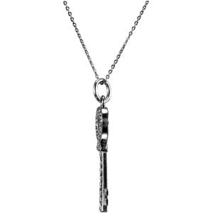 Sterling Silver A Daught Key Of Lov Pdt with Chn at Catholic Shop
