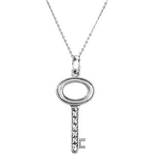 Sterling Silver A Sons Key Of Lov Pdt with Chn C at Catholic Shop