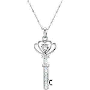 Sterling Silver The Family Ky Of Lov Pdt with Cha