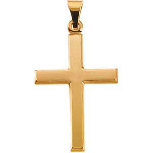 14K Yellow Gold Cross Pendant