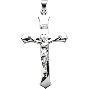 14K Rose Crucifix Pendant at Catholic Shop