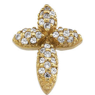 14K Gold Diamond Cross at Catholic Shop