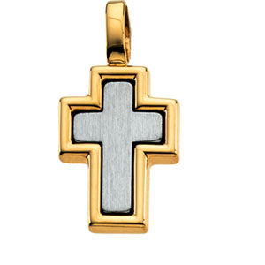 14K Yellow Gold Cross Pendant