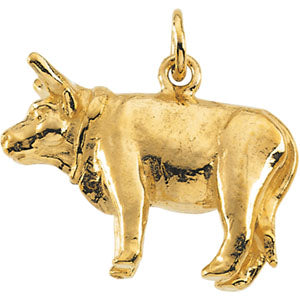 Sterling Silver Ox Pendant with Chain at Catholic Shop