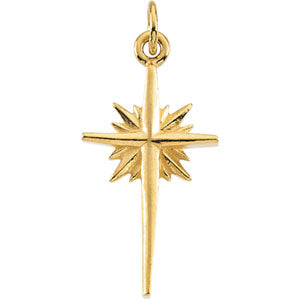14K White Gold Star Pendant at Catholic Shop