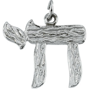 Sterling Silver Chai Pendant with Chain
