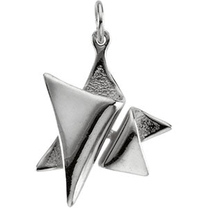 14K White Gold Star Of David