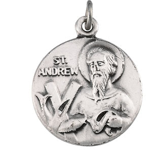 14K Yellow Gold Saint Andrew Pendant