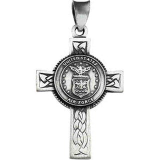 Sterling Silver Us Air Force Cross with Chain at Catholic Shop