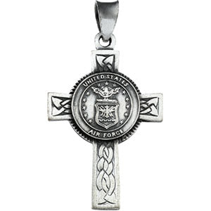 14K Yellow Gold Us Air Force Cross