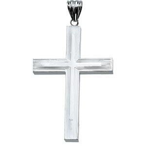 Sterling Silver Hollow Cross with Chain