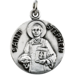 14K Gold Saint Stephen Medal at Catholic Shop