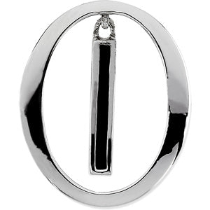 Sterling Silver Boundaries Pendant With Black at Catholic Shop