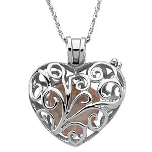 Sterling Silver Always in my Heart Locket 18 Inch Necklace