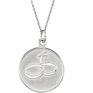 Sterling Silver Loss of a Spouse 18" Necklace