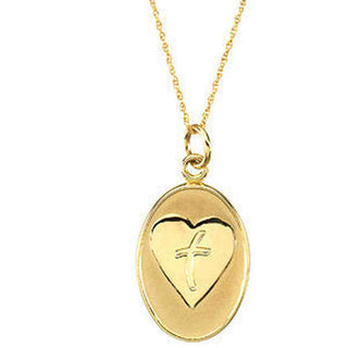 14K Gold Loss of a Father 18" Necklace