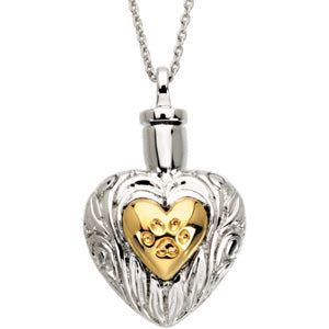 STER_YP Pet Heart Ash Pendant g at Catholic Shop