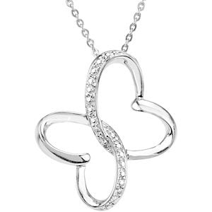 Sterling Silver Wings of Comfort Necklace
