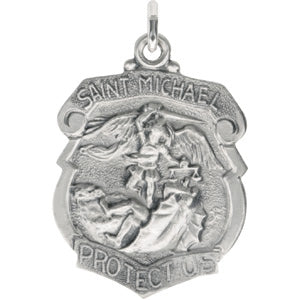 Sterling Silver St. Michael Pendant with Out Chain