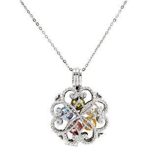 Sterling Silver A Heart Full Of Dreams Pendant & Ch at Catholic Shop