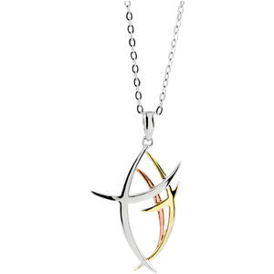 Sterling Silver Walk Worthy Pendant & Ch with Pkg
