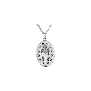 Large Sterling Silver Miraculous Medal - Sale