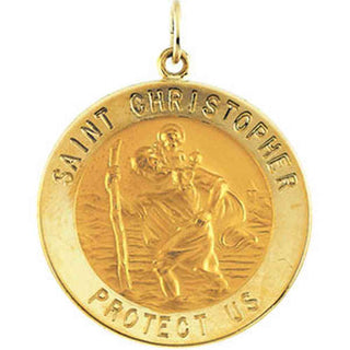 14K Yellow Gold St. Christopher Pendant