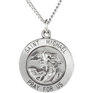 Sterling Silver St. Michael Medal - SALE