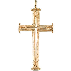 14K Yellow Gold Cross Pendant