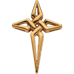 14K Yellow Gold Cross Pendant