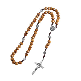 St. Benedict Pinewood Rosary Gift Set